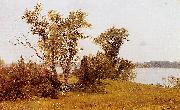 Albert Bierstadt Sailboats on the Hudson at Irvington France oil painting artist